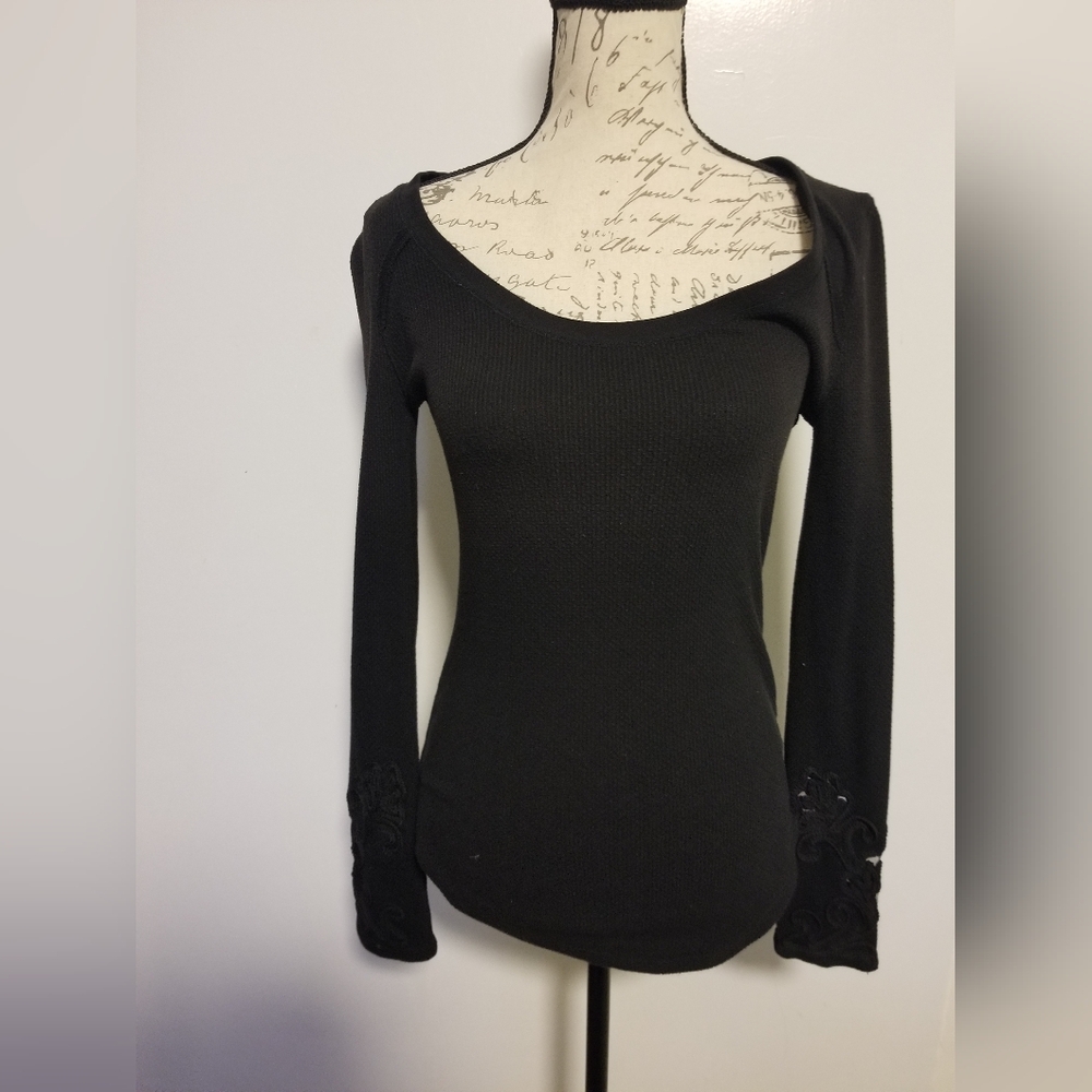 Elegant Black Long Sleeve Top